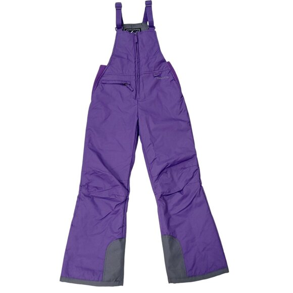 Arctix A6 Snow Bib Youth Large Purple Front Zip Insulated Warm Winter Outdoor - Picture 1 of 11